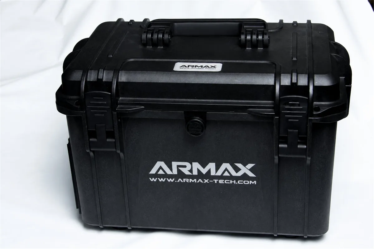 Closed ARMAX case shown from the front